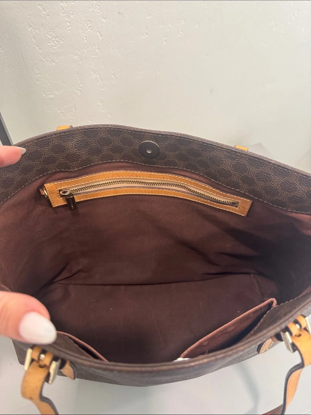 Celine macadem monogram shopper Tote